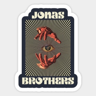 Hand Eyes Jonas Brothers Sticker